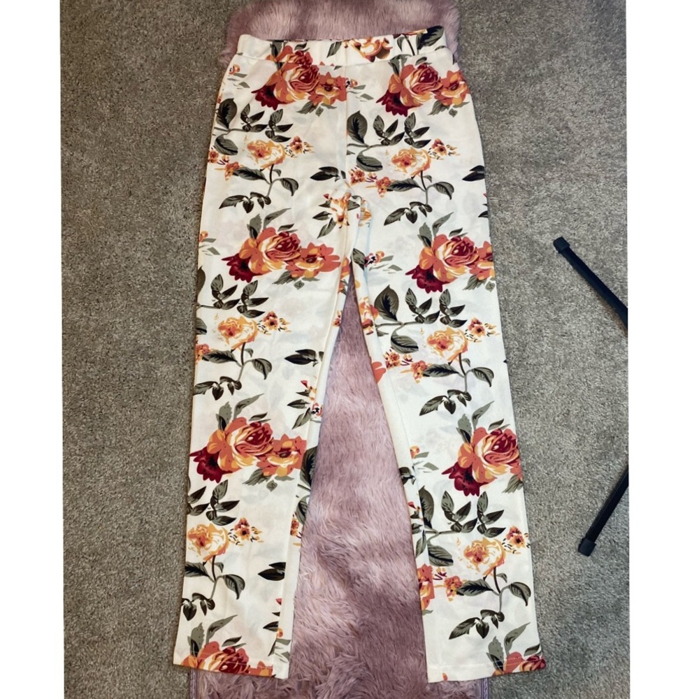 Floral dress pants